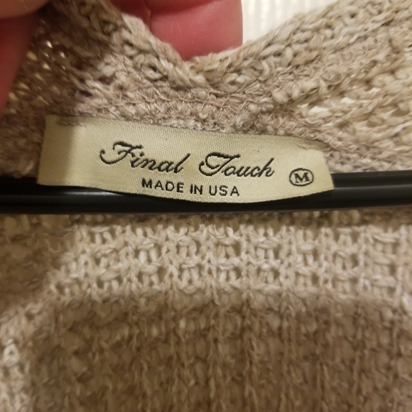 Final Touch Tan Cardigan - Picture 3 of 3